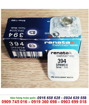 Pin Renata SR936SW-394 silver oxide 1.55v Made in Swiss